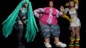 Top manias o Douglas Alvarez Youtuber Colombiano y miembro del Real Team meme de Hatsune Miku Versión mujer de la Travatón CON EXPRESIONES FACIALES EN BOCA Y CEJAS
